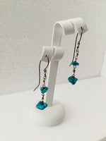 Double Turquoise Dangle Earrings
