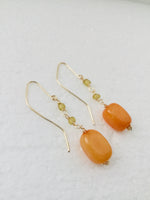 Wild Orange Dangle Earrings