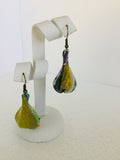 Crepe Puff Leather Earrings