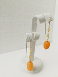 Wild Orange Dangle Earrings