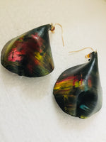 Marble Butterfly Leather™ Bottoms Earrings